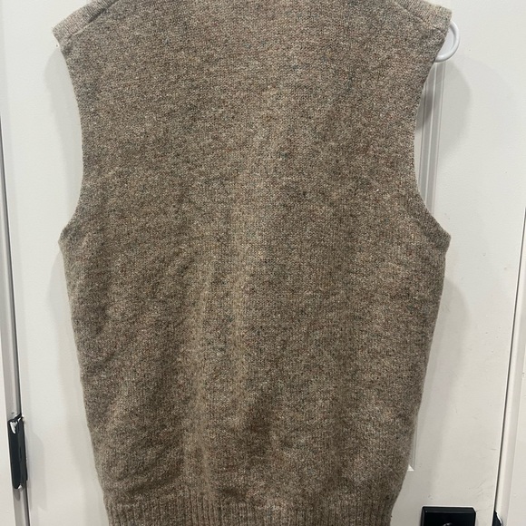 Robert Bruce Brown Wool Vest size large - Picture 8 of 9
